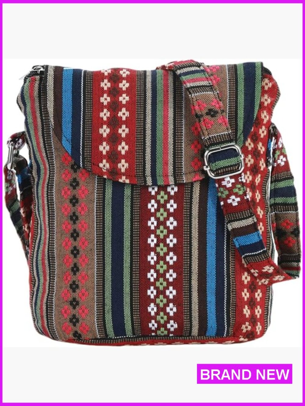 Boho Floral Hobo Crossbody Bag Denim Canvas Satchel Travel Purse Wallet